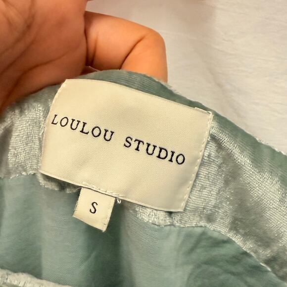 LOULOU STUDIO Etinas Crushed-Velvet Maxi‎ Dress Small Dinner Night Evening Gala - Picture 6 of 6